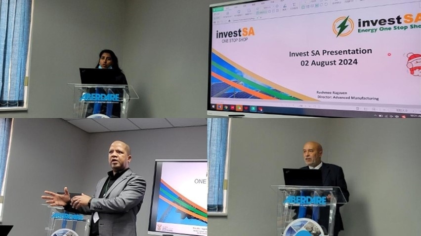 南非貿(mào)工部官員主旨演講。南中經(jīng)貿(mào)協(xié)會(huì)供圖