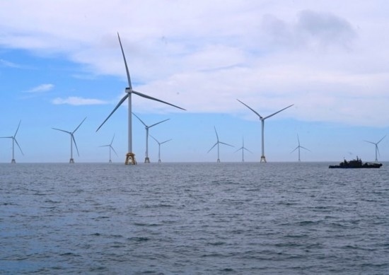 2024年6月19日拍攝的三峽集團(tuán)漳浦二期海上風(fēng)電項目。新華社記者 林善傳 攝