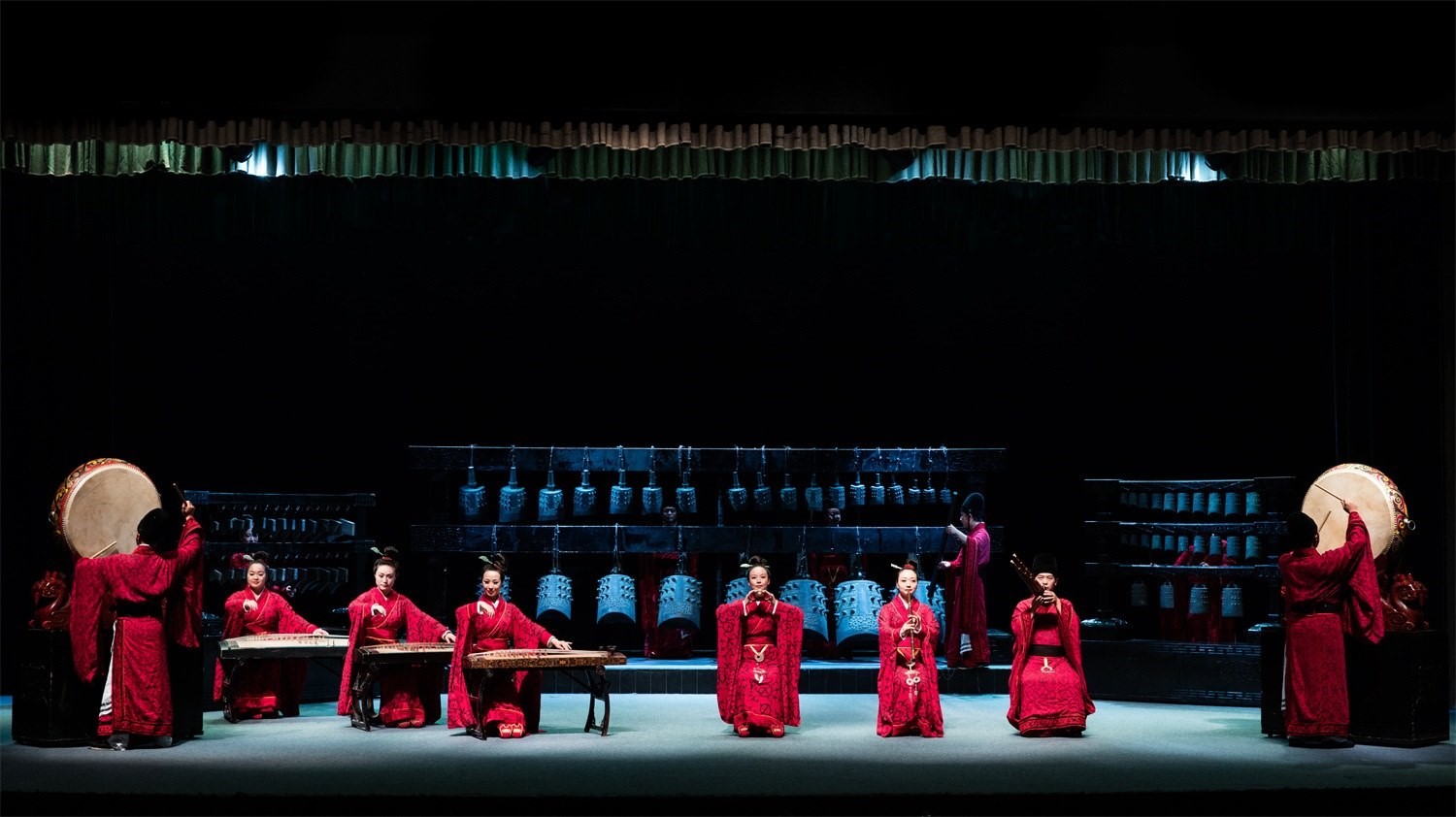 “華夏正聲——中原音樂(lè)考古復(fù)原展演”現(xiàn)場(chǎng)。河南博物院供圖