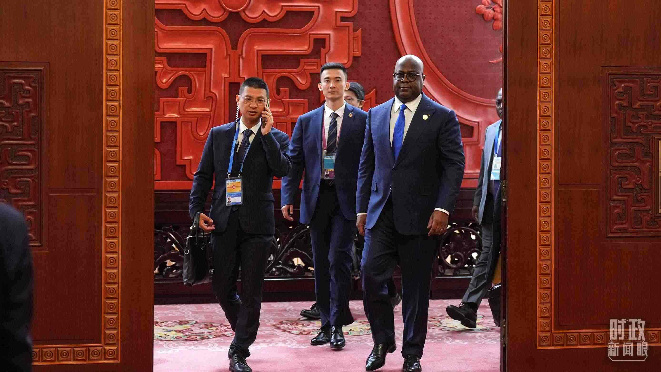 △剛果（金）總統(tǒng)齊塞克迪。（總臺記者李晉拍攝）