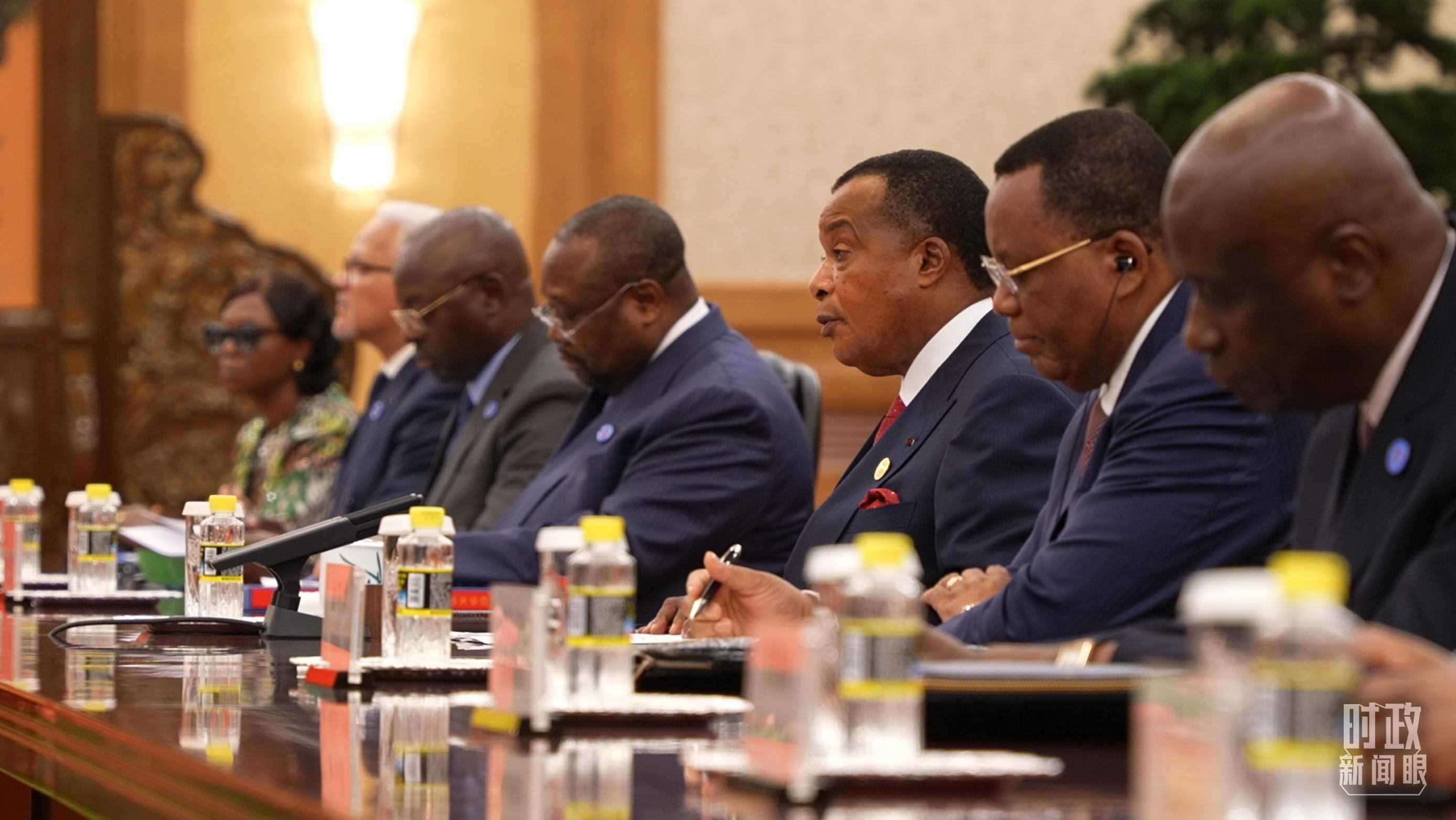 剛果（布）總統(tǒng)薩蘇。（總臺央視記者蔣碩拍攝）