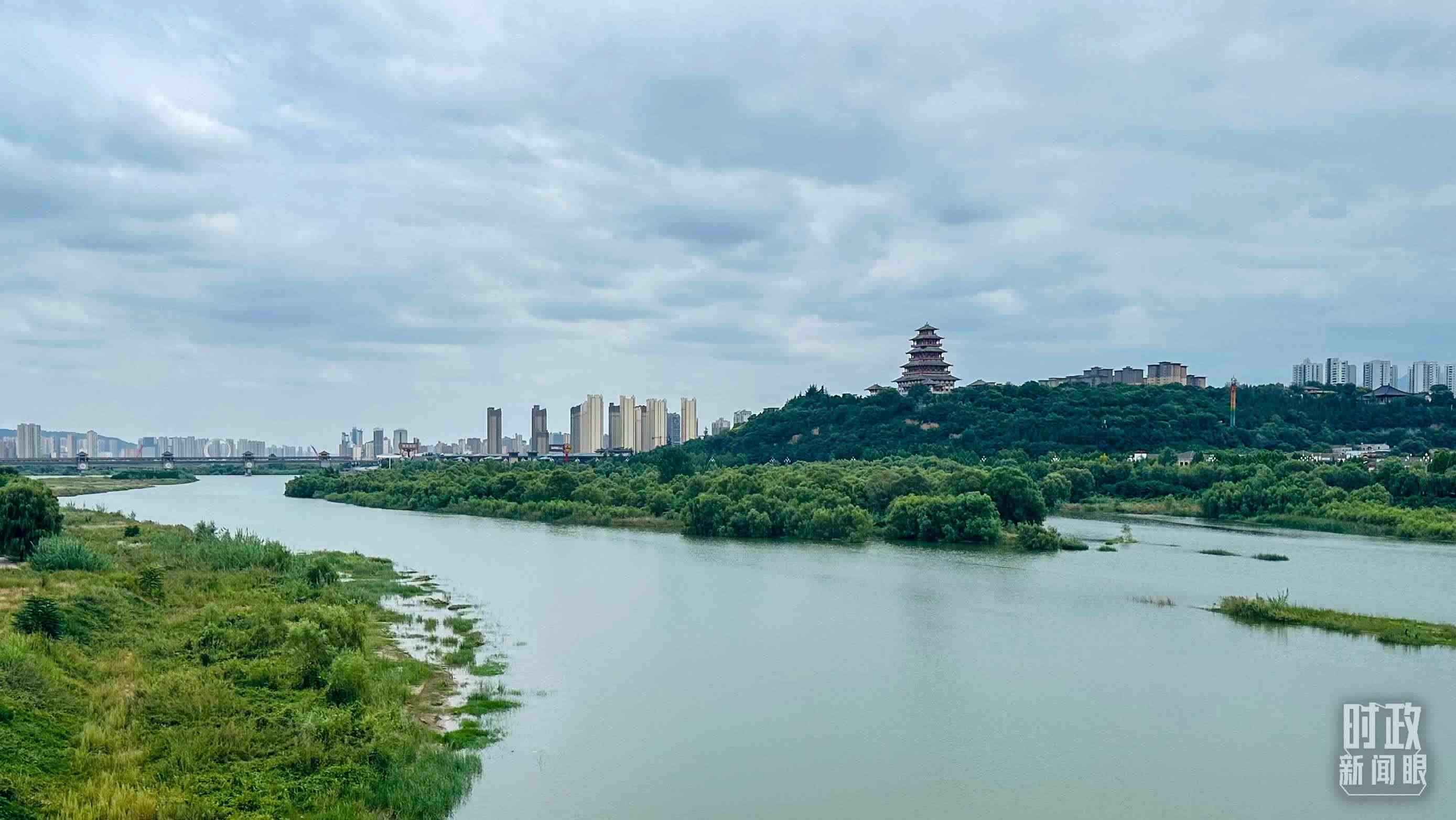 △ 渭河。（總臺央視記者范一鳴拍攝）