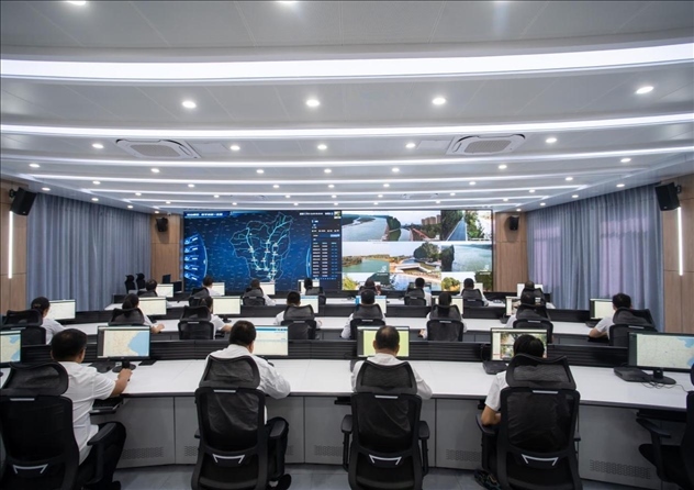 位山灌區(qū)智慧調(diào)度中心 。受訪者供圖