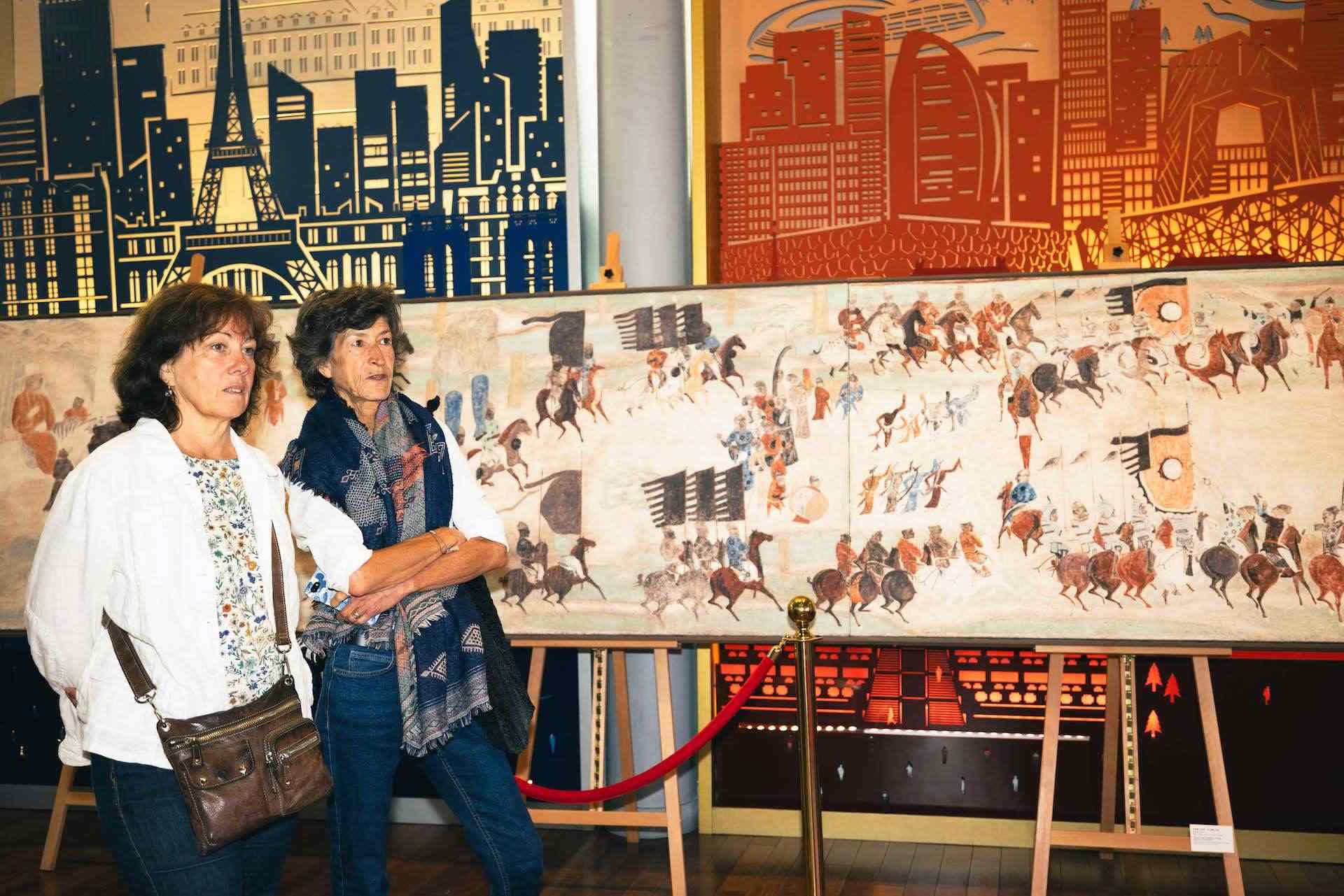 “絲路丹青——絲綢之路沿線壁畫傳摹展”在巴黎中國文化中心隆重開幕。中國藝術(shù)研究院供圖