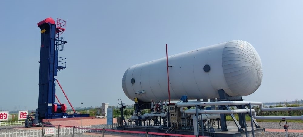 2024年8月30日，勝利油田萊113區(qū)塊CCUS項目現(xiàn)場。新華社記者 陳國峰 攝