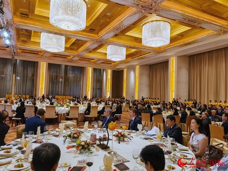 慶祝中俄建交75周年招待會(huì)在京舉行。人民網(wǎng)記者 李明琪攝