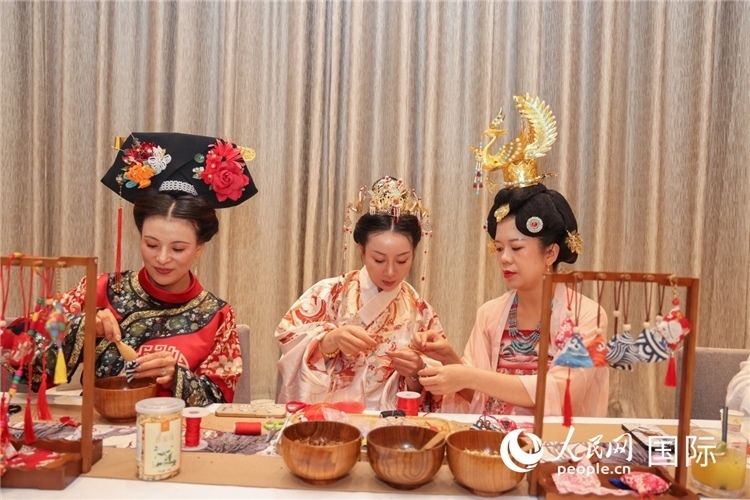 中國(guó)傳統(tǒng)文化展示。人民網(wǎng)記者任皓宇攝