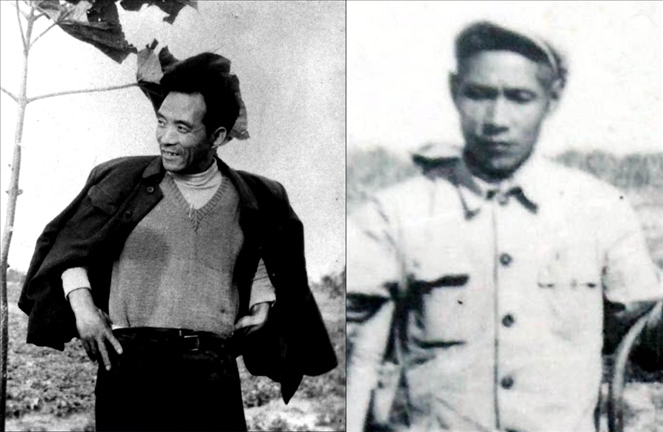 拼版照片：左圖為焦裕祿資料照片；右圖為谷文昌資料照片。