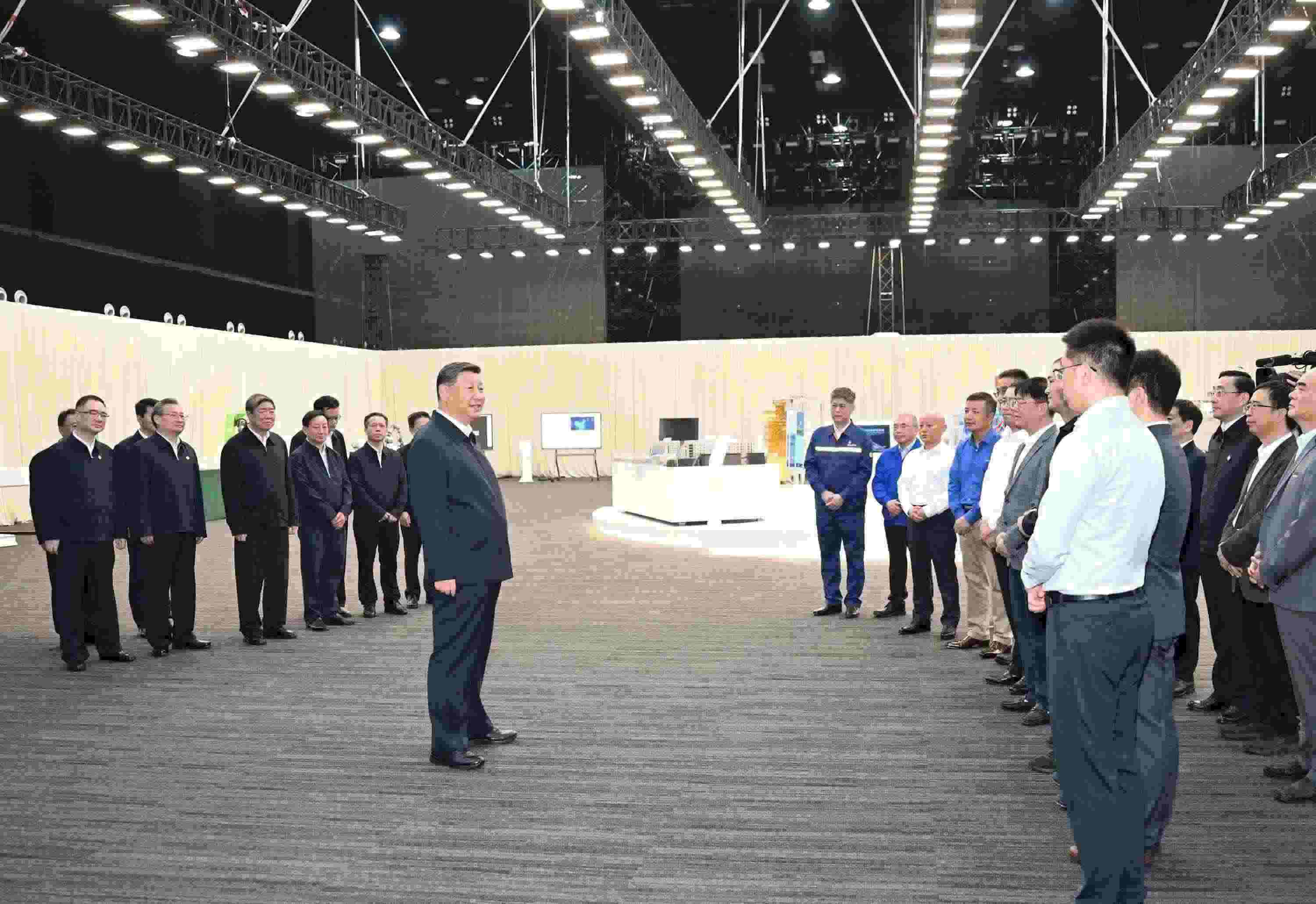 △2024年10月17日，習近平總書記在安徽省合肥濱湖科學城考察。