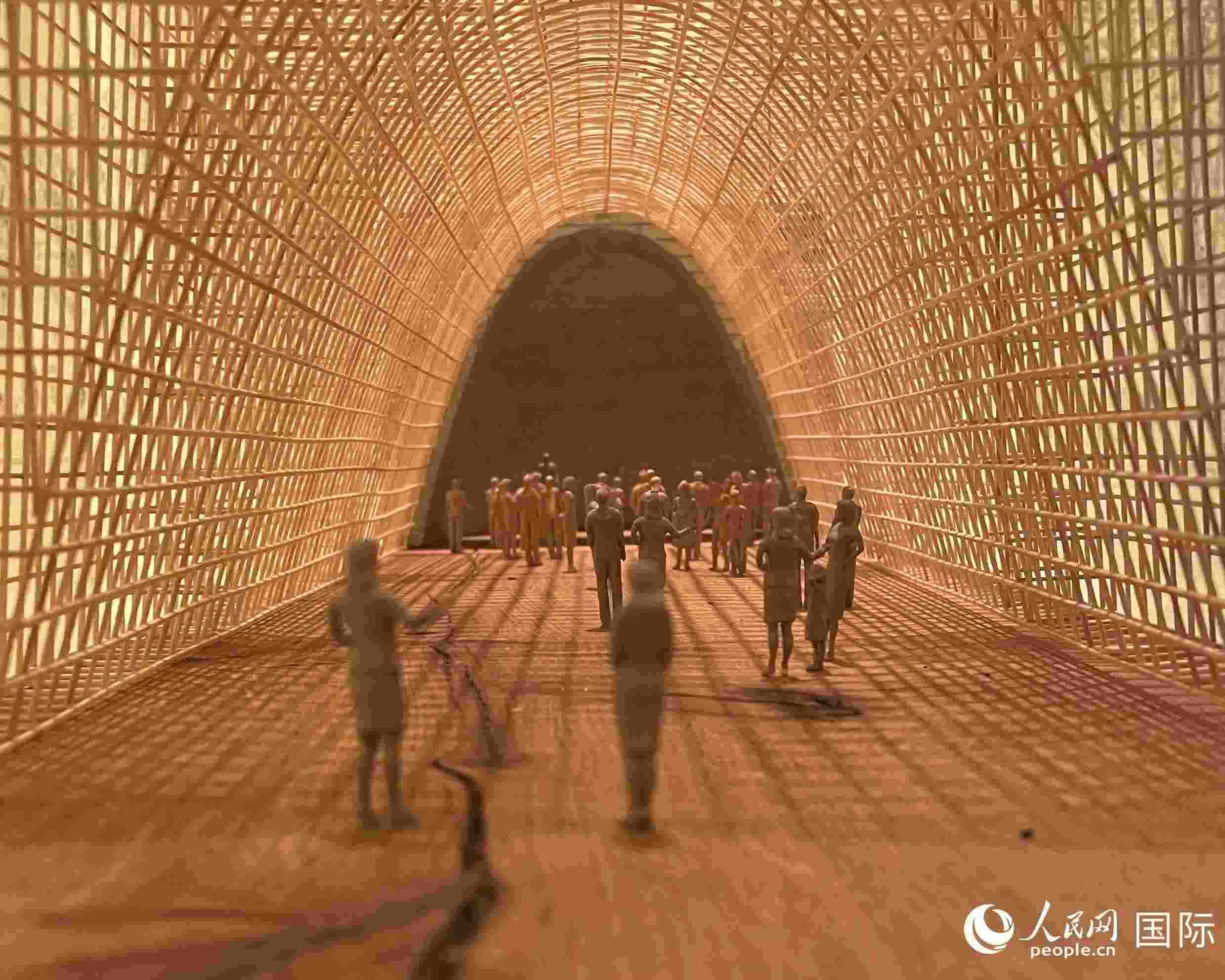 作品模型。人民網(wǎng) 鄭蘅夏攝