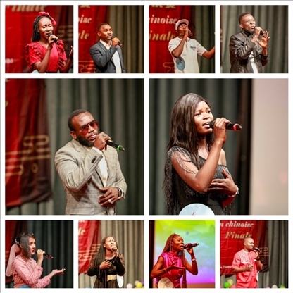 參與決賽的歌手。中國石油非洲公司供圖