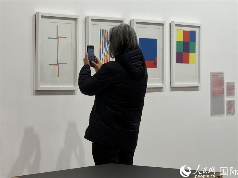 11月8日，觀眾在“瑞士經(jīng)典設(shè)計展”作品前駐足欣賞。人民網(wǎng) 謝瑩攝 