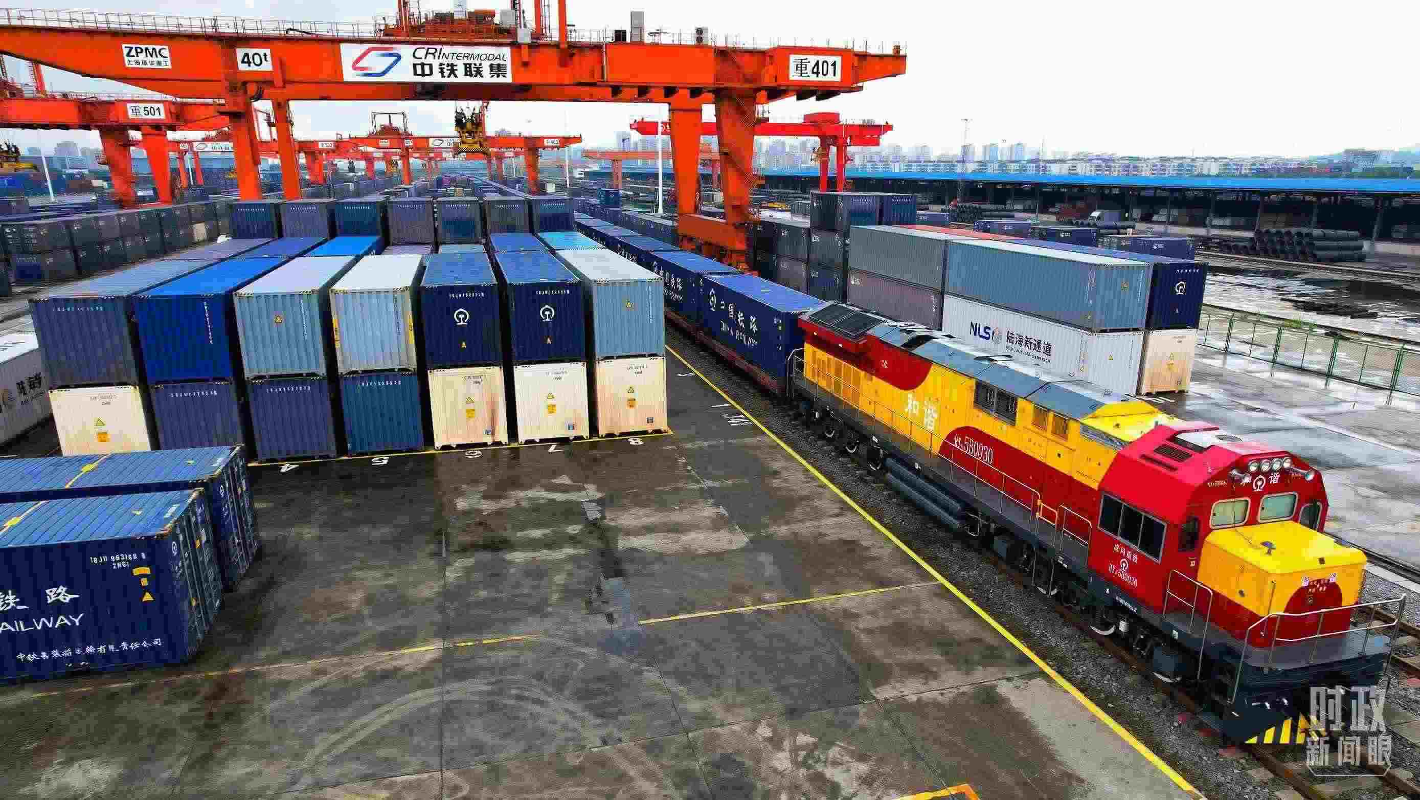 △重慶國(guó)際物流樞紐園區(qū)。（總臺(tái)記者劉雨拍攝）