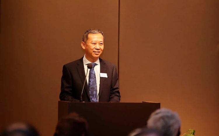 中國駐瑞典大使崔愛民應(yīng)邀出席論壇并致辭。中國駐瑞典大使館供圖