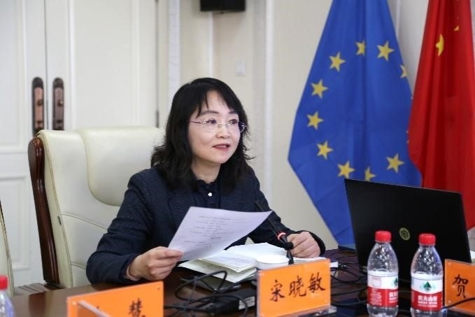 中國社會科學院歐洲研究所《歐洲研究》總編輯、中國歐洲學會秘書長宋曉敏教授主持研討會。吳迪攝