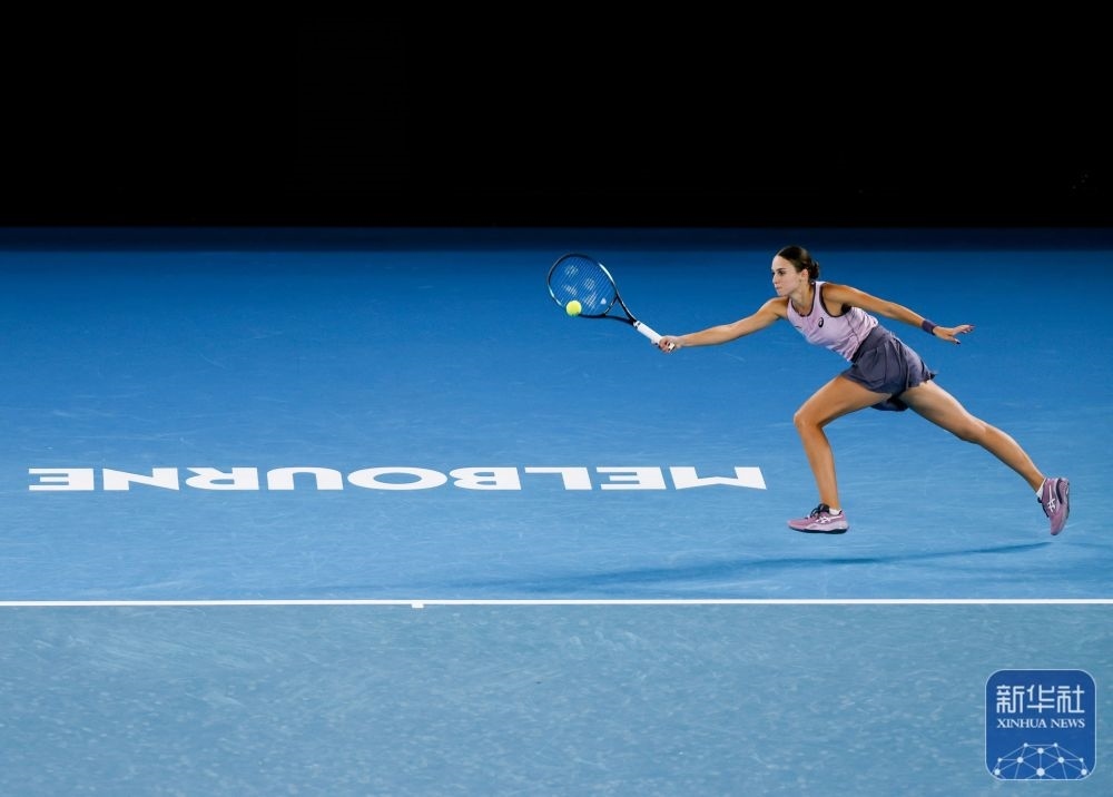 ↑托多尼在比賽中回球。新華社記者 馬平 攝