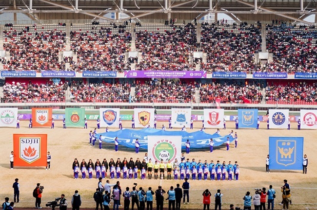 2025賽季女超聯(lián)賽開幕式現(xiàn)場。主辦方供圖