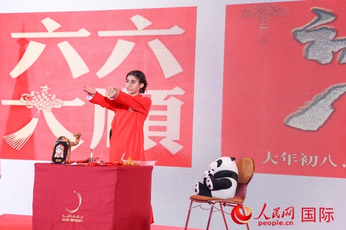 快板表演。人民網(wǎng)記者任皓宇攝